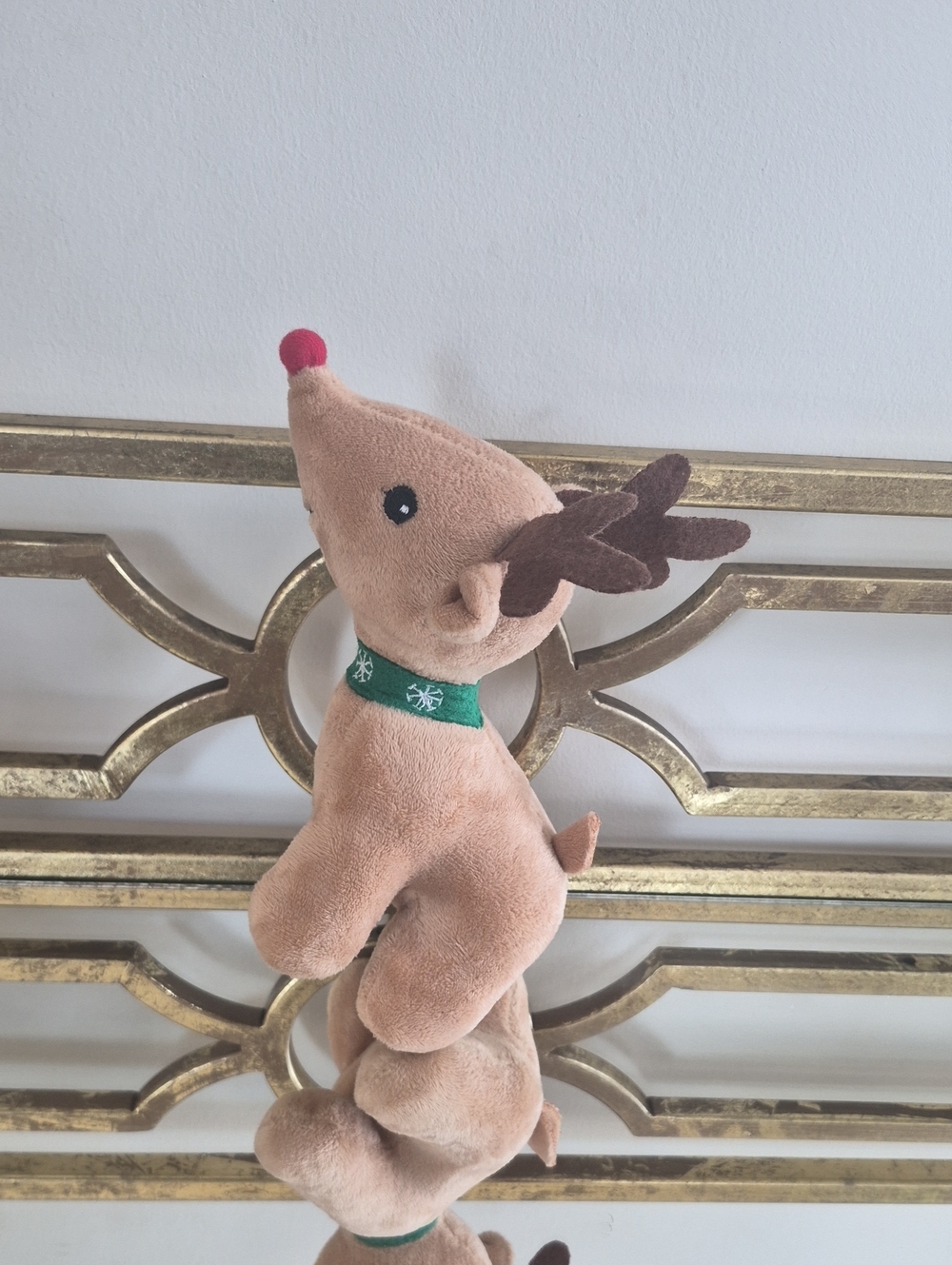 Hallmark Rudolph Red Nose Reindeer Plush, 7", Brown & Red.
